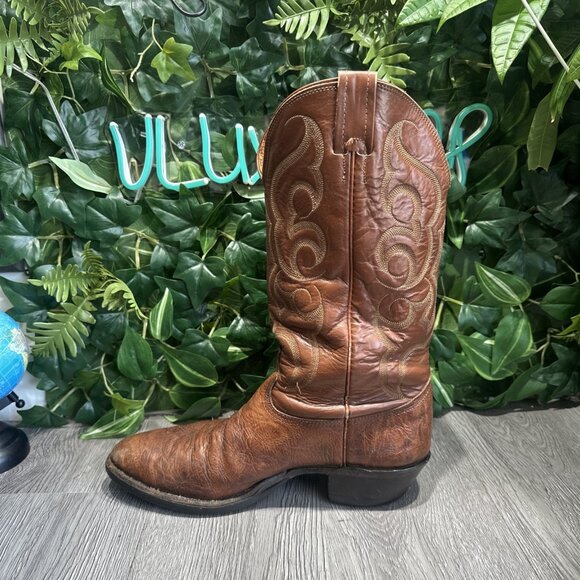 Mens Nocona Jackpot Brown Round Toe Leather Western Boots D8825 Sz 9 D